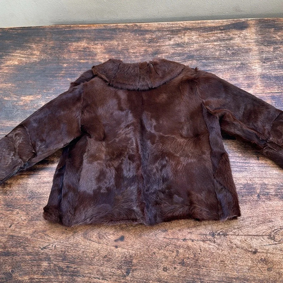 Vintage dark rich brown ranch mink fur coat short gorgeous - Picture 11 of 16